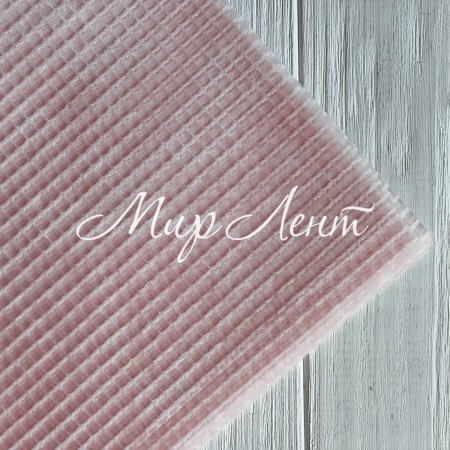 Упаковка текстурированная клетка, 57х57 см, светло-розовая, упаковка 15 шт.