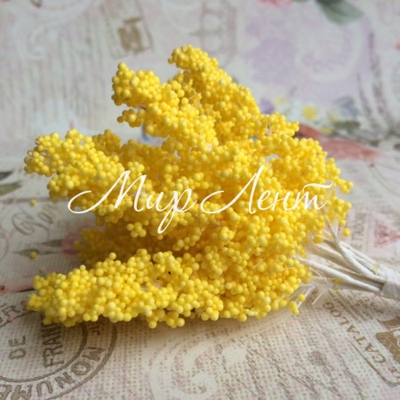 Травка-паличка, 10 см, жовта, упаковка 144 шт.