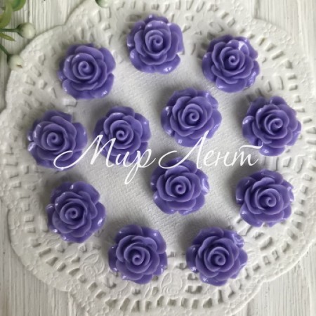 Серединка трояндочка, 2 см, фіолетовий, упаковка 100 шт.
