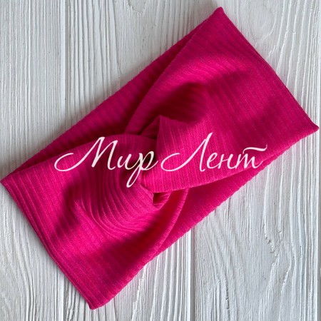 Повязка мустанг (широкая полоска) чалма, 20х11 см, малиновый, шт.