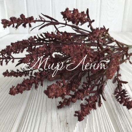 Ветка кувшинки, 37 см, бордовый, 1 шт.