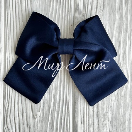 Атласный бант (с уточкой), 12х11 см, сапфировый, шт.