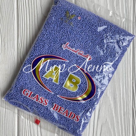 Бісер непрозорий, розмір 12/0, волошковий (696), упаковка 400 г