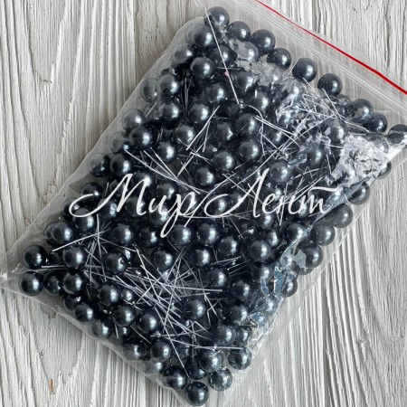 Калина россыпью, 12 мм, графитовая, упаковка 200 шт.