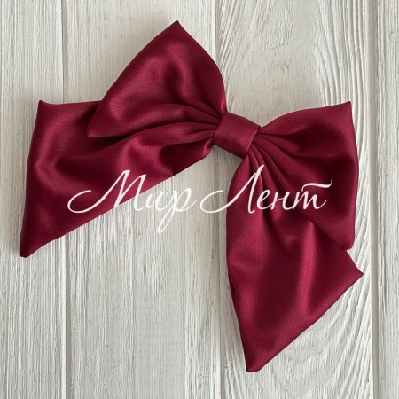 Атласный бант Воли, 12х15 см, бургунди, шт.