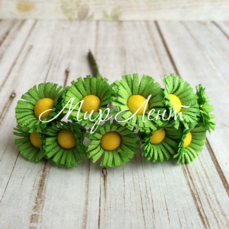 Ромашка средняя, 1,7 см, салатовая, упаковка 120 шт.