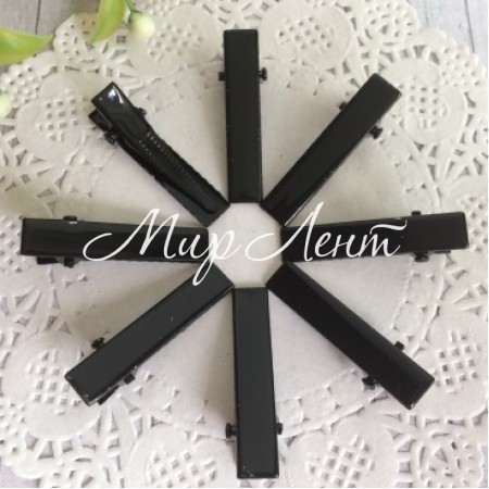 Крокодил черный (метал), 3,2 см, упаковка 500 шт.