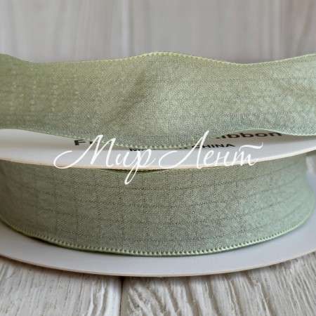 Лента жатка (D30329), 2,5 см, оливковая, рулон 9 м