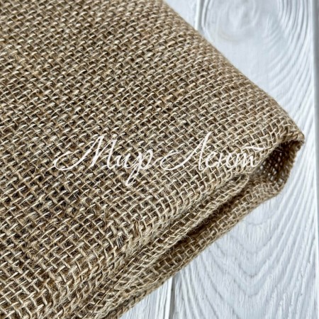 Джутовая ткань (мешковина), 1 м х 10 м, плотность 200 на м2