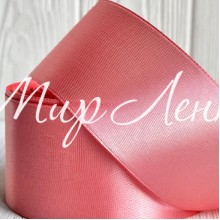 Атлас 5 см, розово-пудровый, рулон 33 м