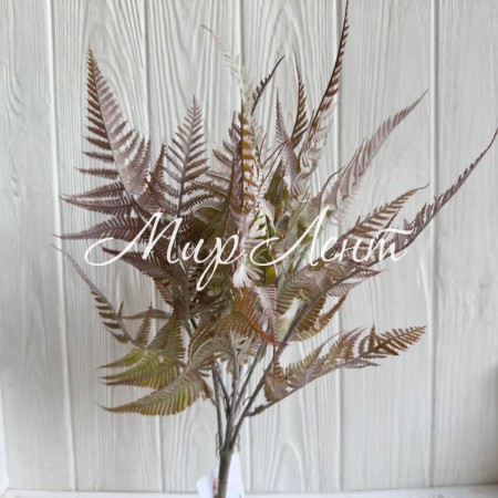 Гілка папороті (С30548), 38 см, коричнево-зелена, шт.