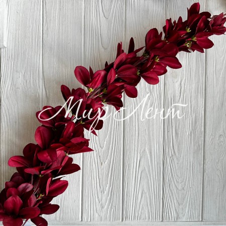 Магнолия (ветка), 129 см, бордовая, шт.