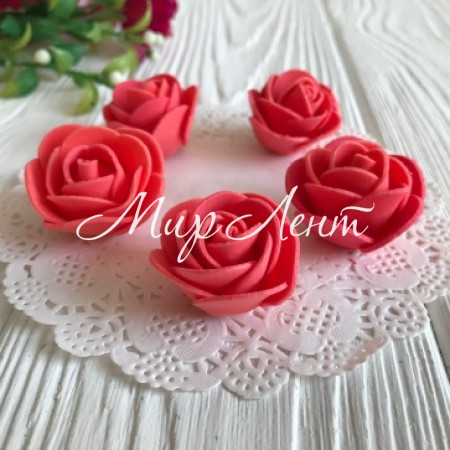 Бутон розы 3 см, алый, упаковка 500 шт.