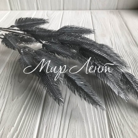 Ветка тростника, 70 см, серебро, шт.