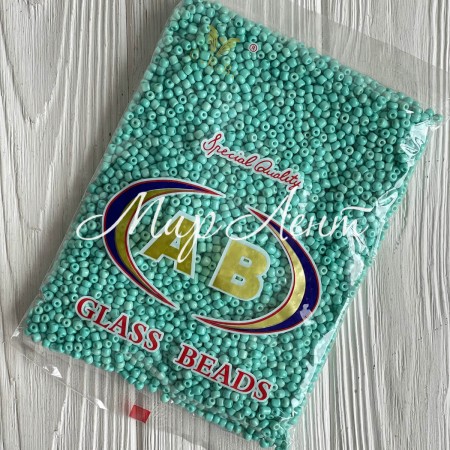 Бисер, размер 6/0, мятный (668), упаковка 400 г