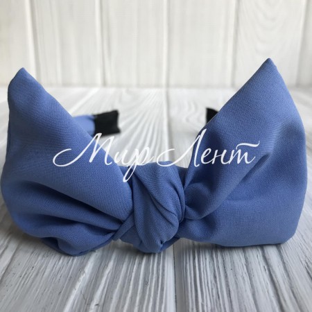 Обруч софт солоха однотонный, 2,5 см, небесно-голубой, шт.