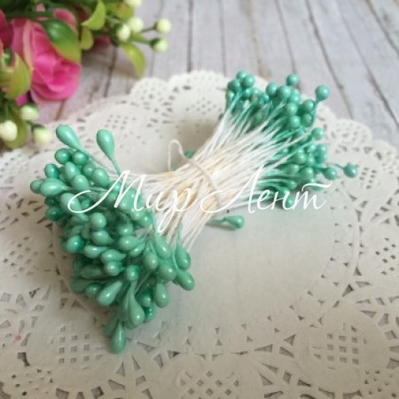 Тичинки маленькі, 2 мм, тіффані, пучок 1800 шт.