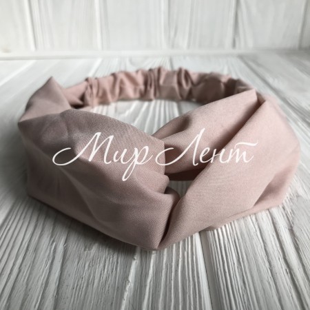 Повязка-переплет тканевая однотонная, 25 см, пудровый, шт.