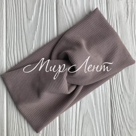 Повязка трикотаж рубчик, 11 см, пудровый, шт.