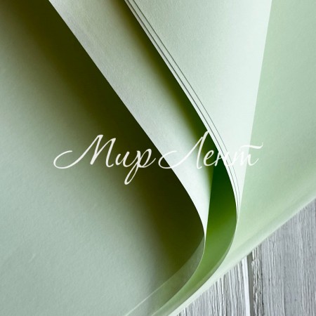 Бумага плотная в листах, 58х58 см, светло-салатовый, упаковка 10 шт.