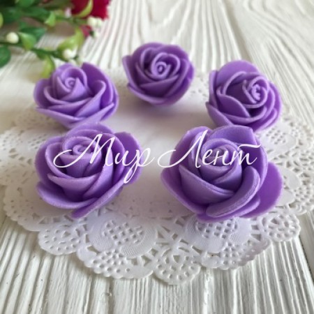Бутон розы 3 см,  фиолетовый, упаковка 500 шт.