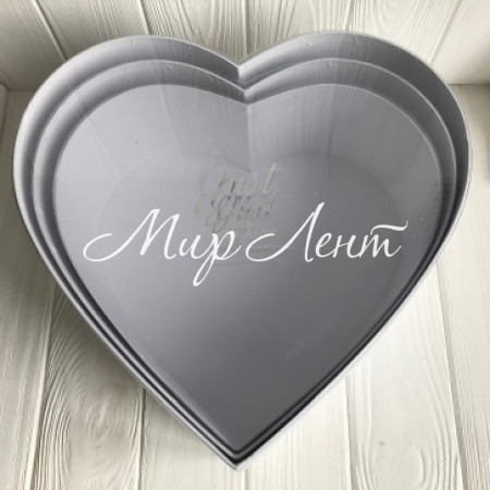 Набор сердец с прозрачной крышкой "Sunshine" (мини), белый, набор из 3 шт.