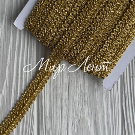 Тісьма ажурна (D30302), 1,5 см, золото, моток 13 м