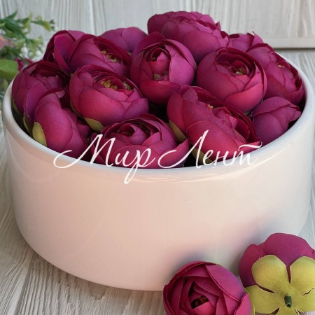 Бутон ранункулюса, 4 см, малиновый, упаковка 25 шт.