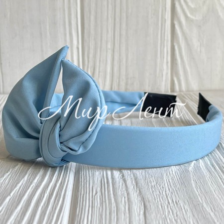 Обруч софт солоха однотонный, 2,5 см, голубой, шт.