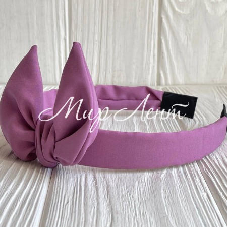 Обруч софт солоха однотонный, 2,5 см, сиреневый, шт.