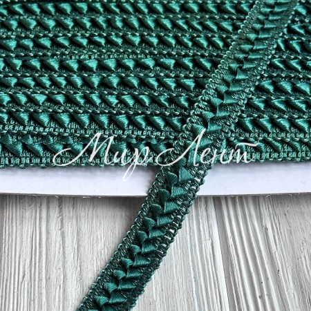 Тесьма самоса, 1,8 см, изумрудный, моток 18 м