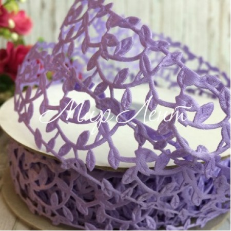 Кружевная лента Лавель, 3 см, лиловый, рулон  20 м