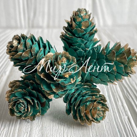 Гілочка хмелі, 2,5х12 см, смарагдовий, упаковка 60 шт.