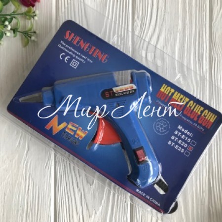 Клейовий термопістолет з вимикачем (SHENGTING), 20 W, під стрижні 7 мм, синій