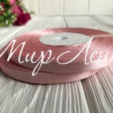 Атлас 0,6 см, ванильно-пудровый, рулон 33 м