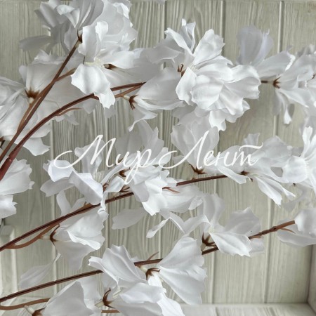 Ветка гардении, 112 см, белая, шт.