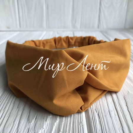 Повязка-переплет тканевая однотонная, 25 см, горчичный, шт.