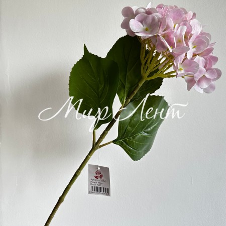 Ветка гортензии (С30542), 66 см, светло-розовая, шт.