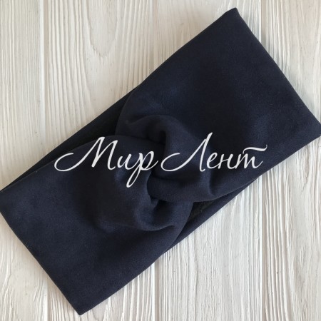 Повязка замша (фліс), 12 см, сапфіровий, шт.