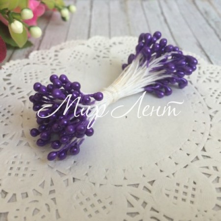 Тичинки маленькі, 2 мм, фіолетові, пучок 1800 шт.