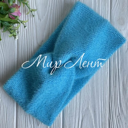 Повязка пушистик, 11х23 см, бирюзовый, шт.