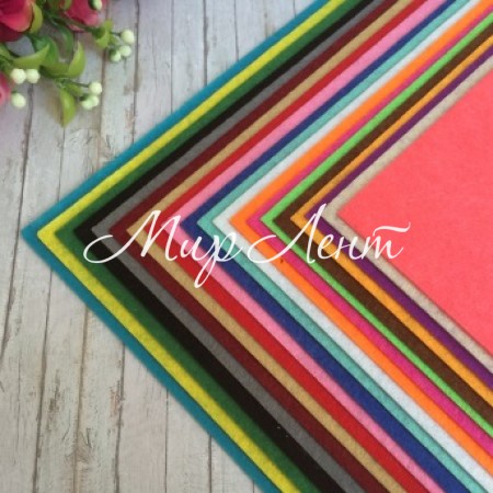 Набір фетру, 40х50 см, кольоровий мікс, 1 мм, упаковка 20 шт.