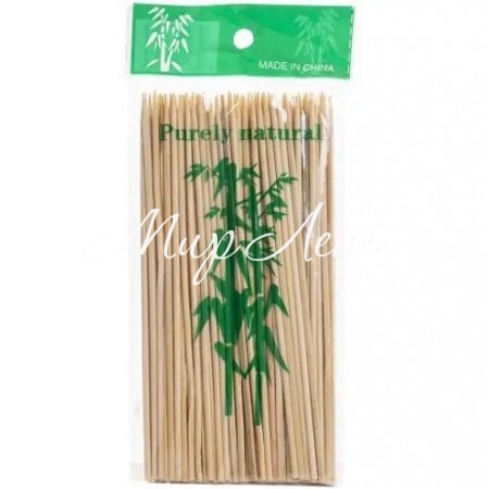 Бамбуковые палочки, 30 см, натуральные, упаковка 100 шт.