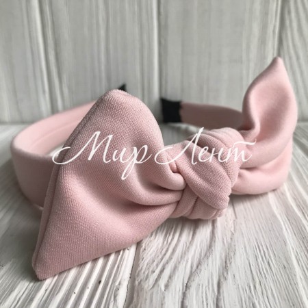 Обруч креп солоха однотонний, 2,5 см, персиковий, шт.