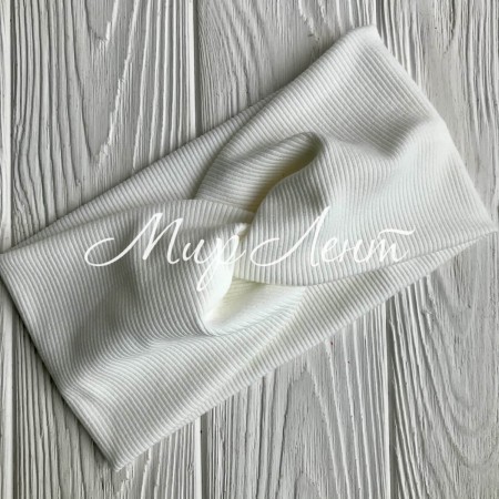 Повязка трикотаж рубчик, 11 см, белый, шт.