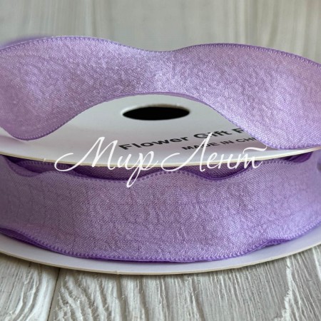 Лента жатка (D30329), 2,5 см, лиловая, рулон 9 м