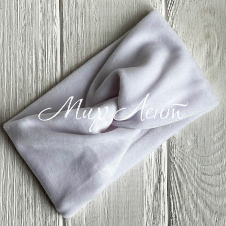 Повязка спорт велюр mini, 9х18 см, біла, шт.