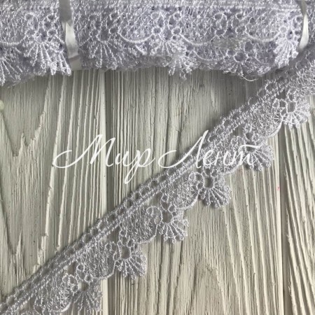 Мереживо макраме середнє (ТВ-2), 3,5 см, біле, рулон 9 метрів