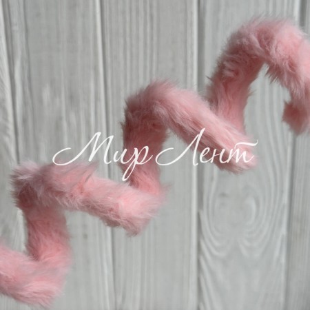 Плюшевая проволока (C10003), 20ммх100 см, розово-персиковая, упаковка 5 шт.