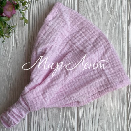 Муслиновая бандана, 24х20 см, светло-розовая, шт.